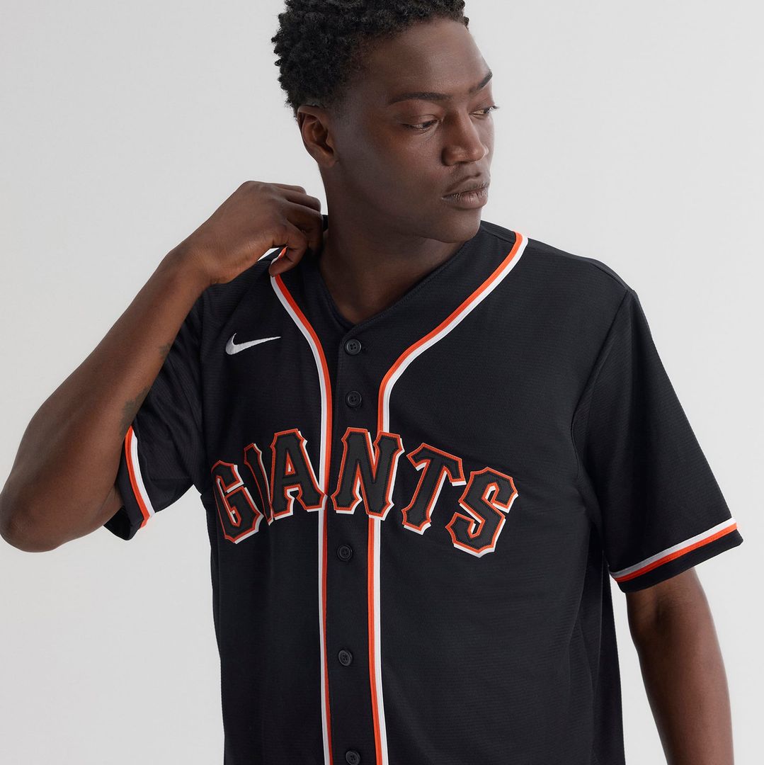 San Francisco Giants Nike Black Replica MLB Jersey