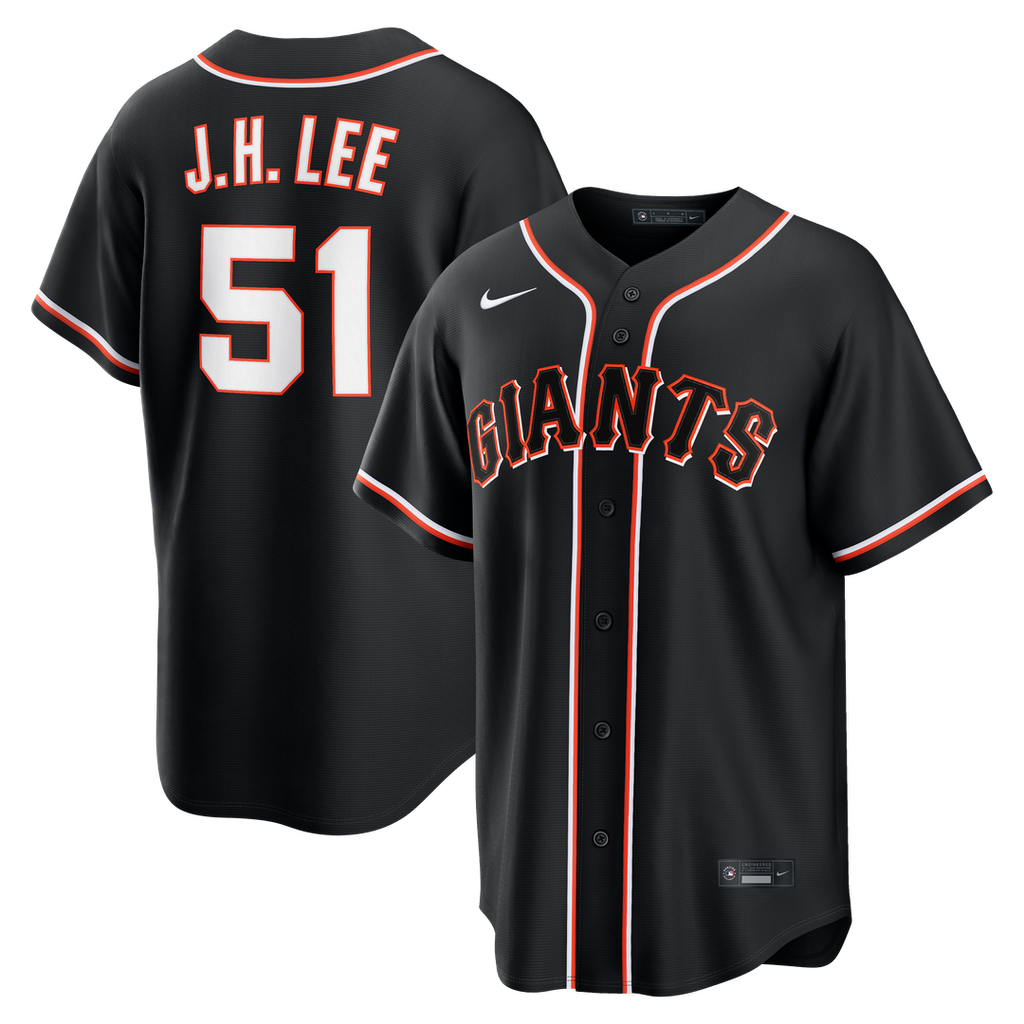 San Francisco Giants Nike Black Replica MLB baseball jersey