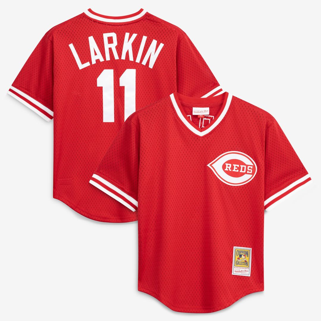 Cincinnati Reds Mitchell & Ness Red Authentic MLB baseball jersey