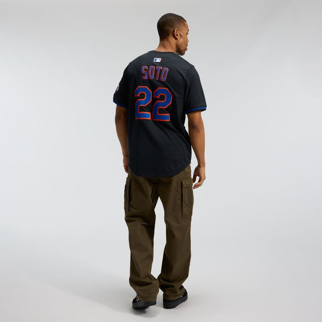 New York Mets Nike Black Authentic MLB Jersey