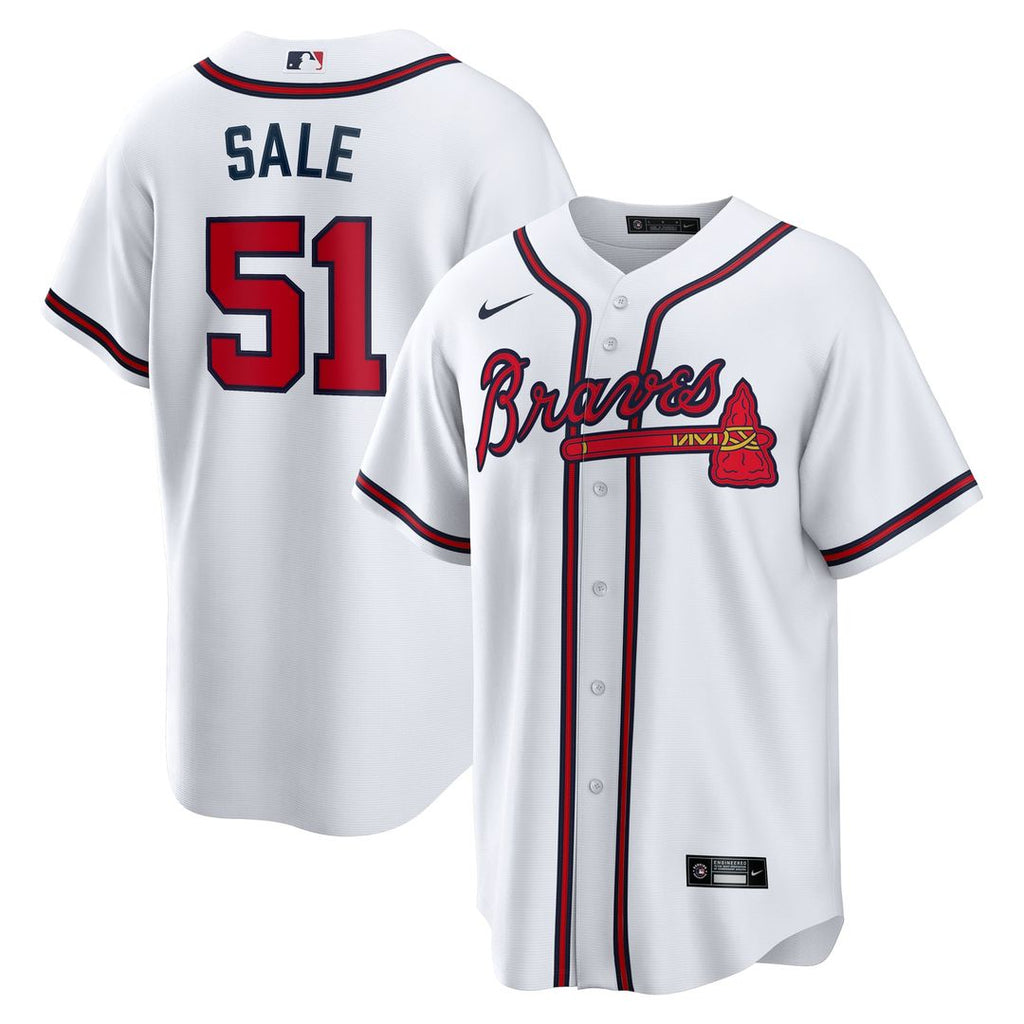 Atlanta Braves Nike White Replica MLB baseball jersey