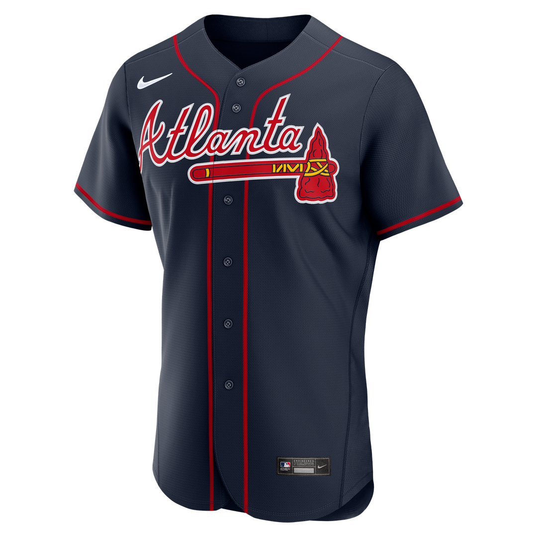 Atlanta Braves Nike Navy Authentic MLB Jersey