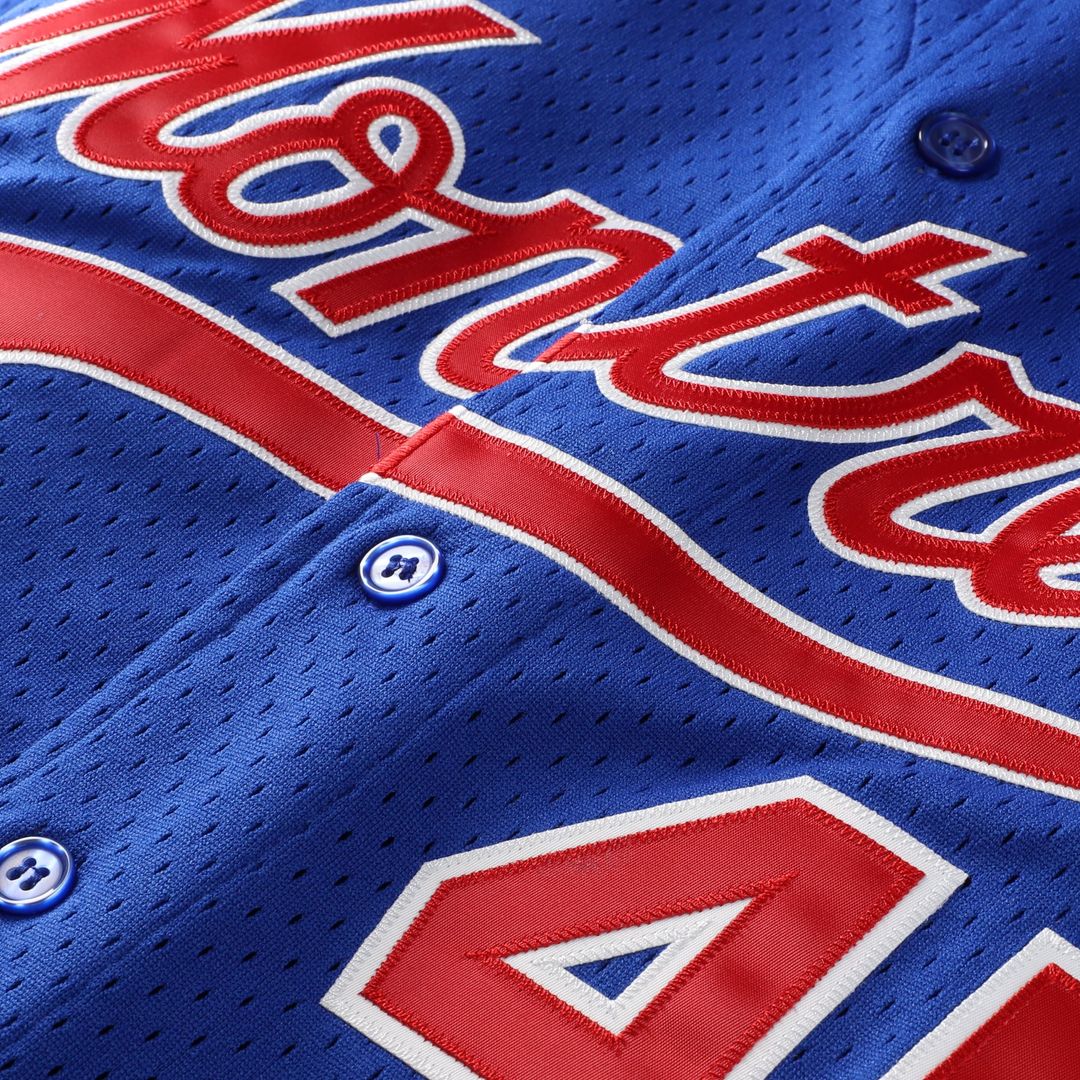 Montreal Expos Mitchell & Ness Blue MLB Jersey