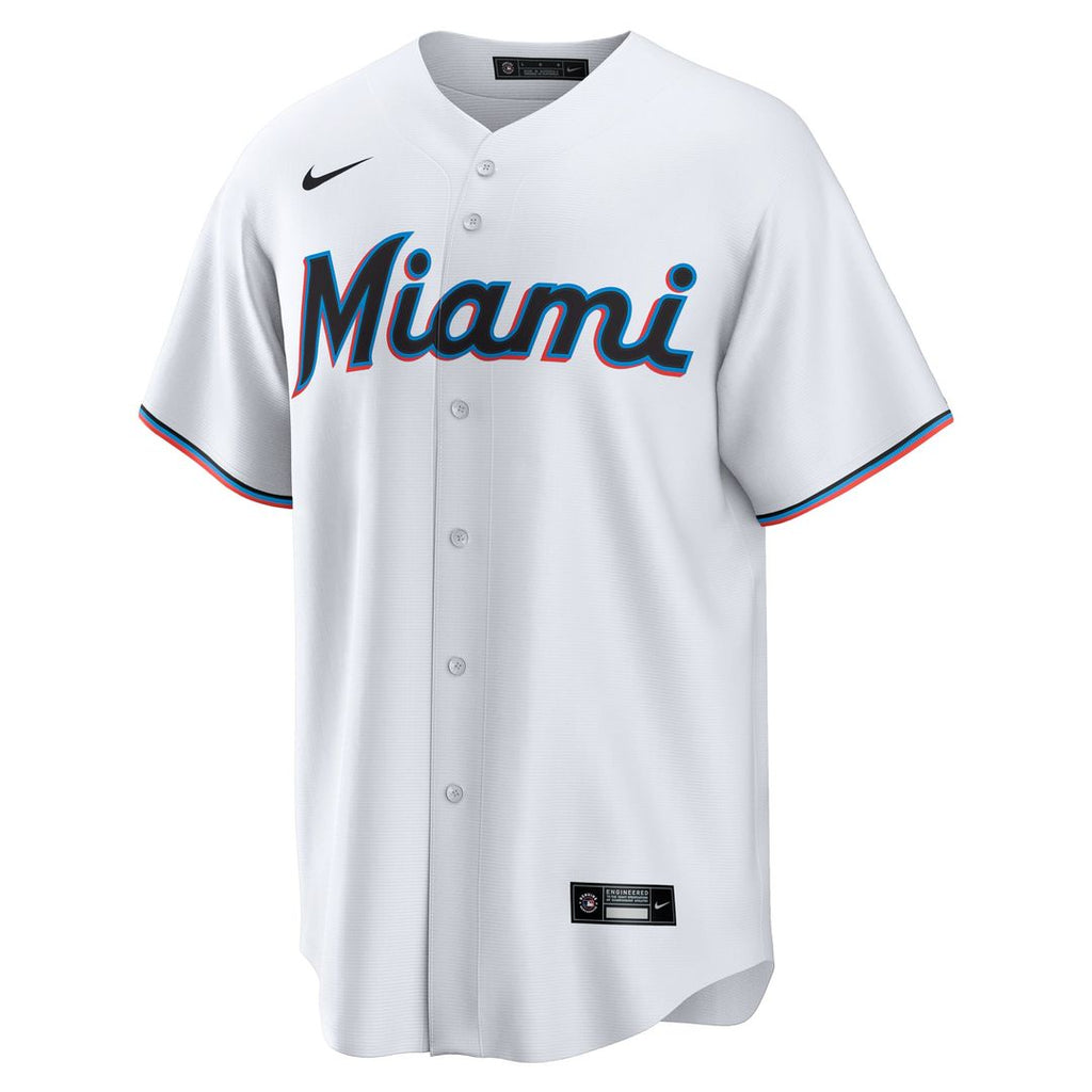 Miami Marlins Nike White Replica MLB Jersey