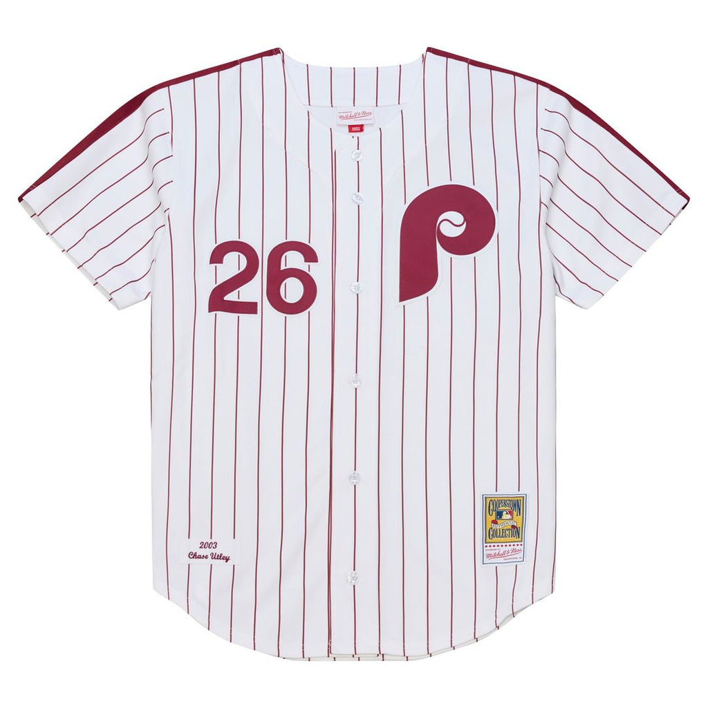 Philadelphia Phillies Mitchell & Ness White Authentic MLB Jersey