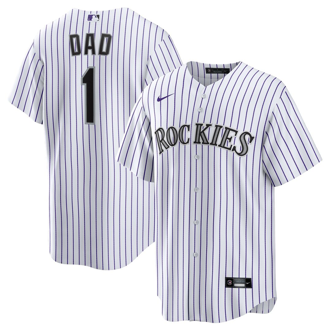 Colorado Rockies Nike White Replica MLB baseball jersey