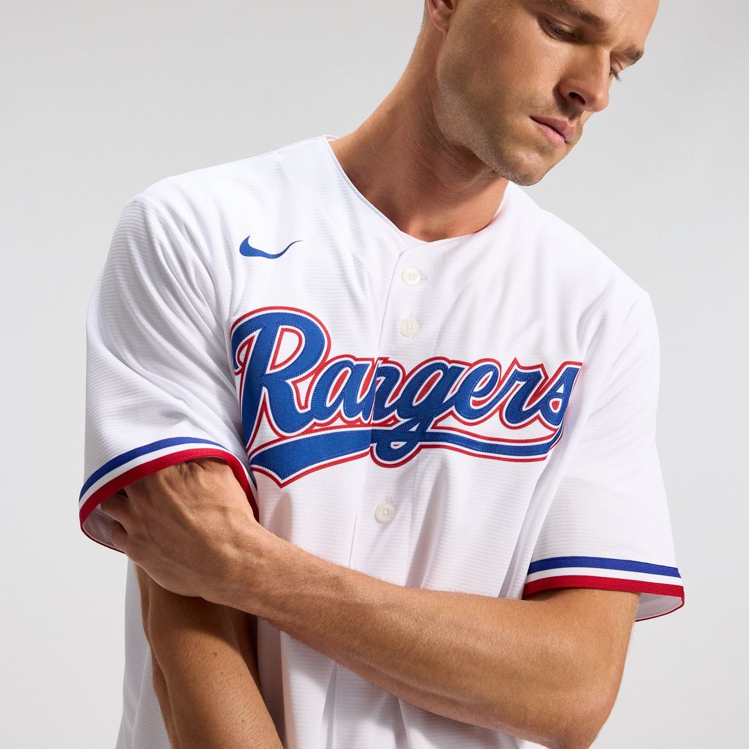 Texas Rangers Nike White Replica MLB Jersey