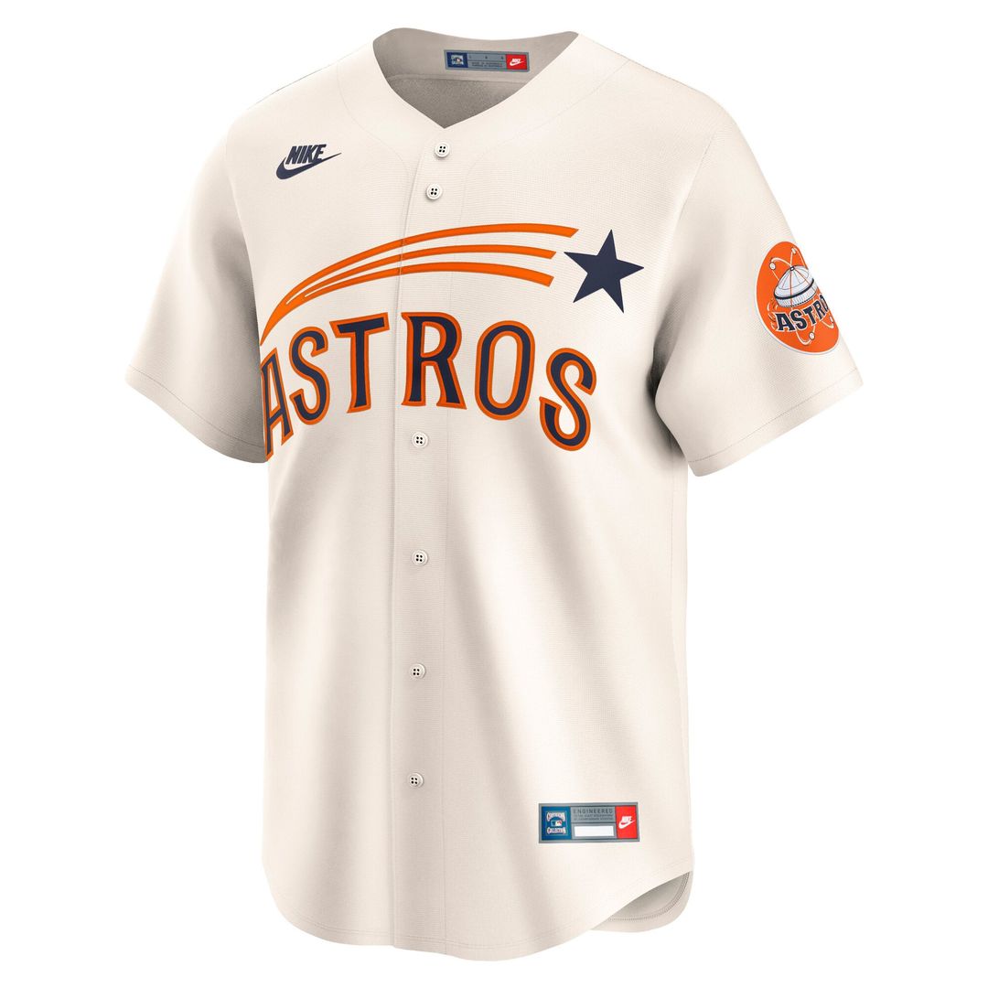 Houston Astros Nike Cream MLB Jersey