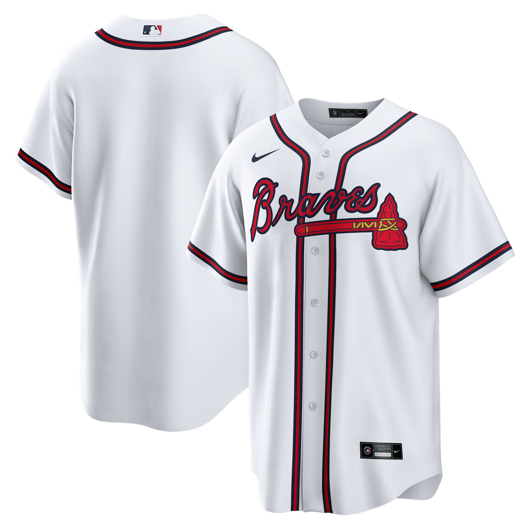 Atlanta Braves Nike White Replica MLB baseball jersey