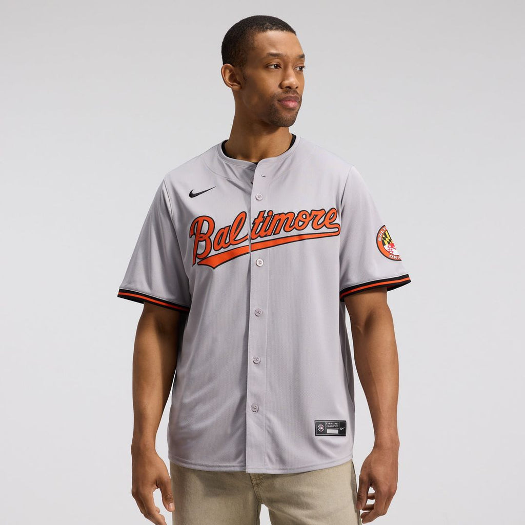 Baltimore Orioles Nike Gray Authentic MLB baseball jersey