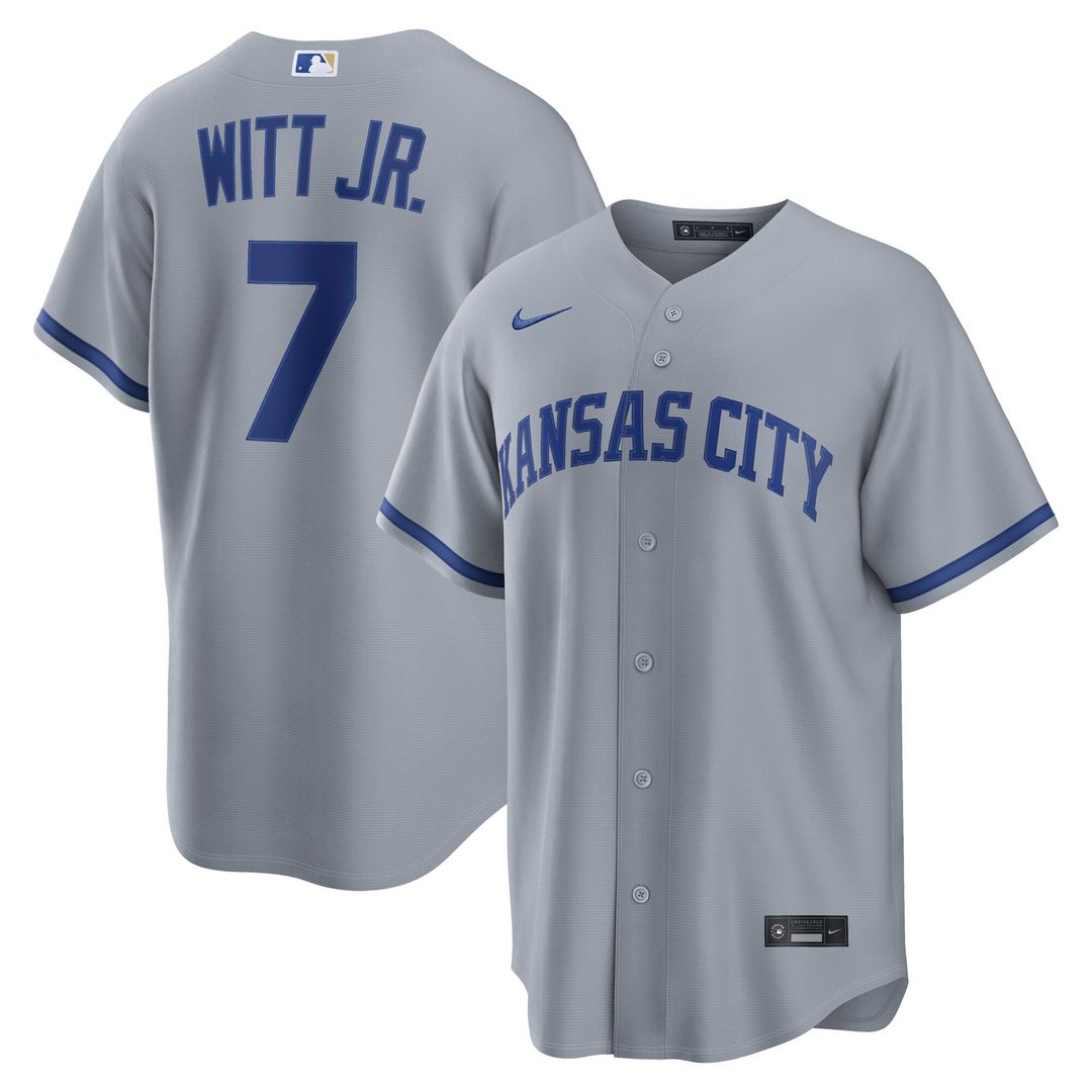 Kansas City Royals Nike Gray Replica MLB Jersey