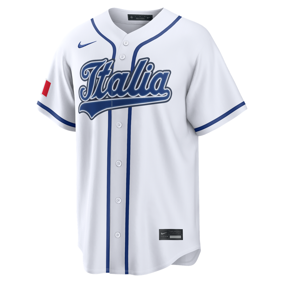 Italy Baseball Nike White MLB Jersey