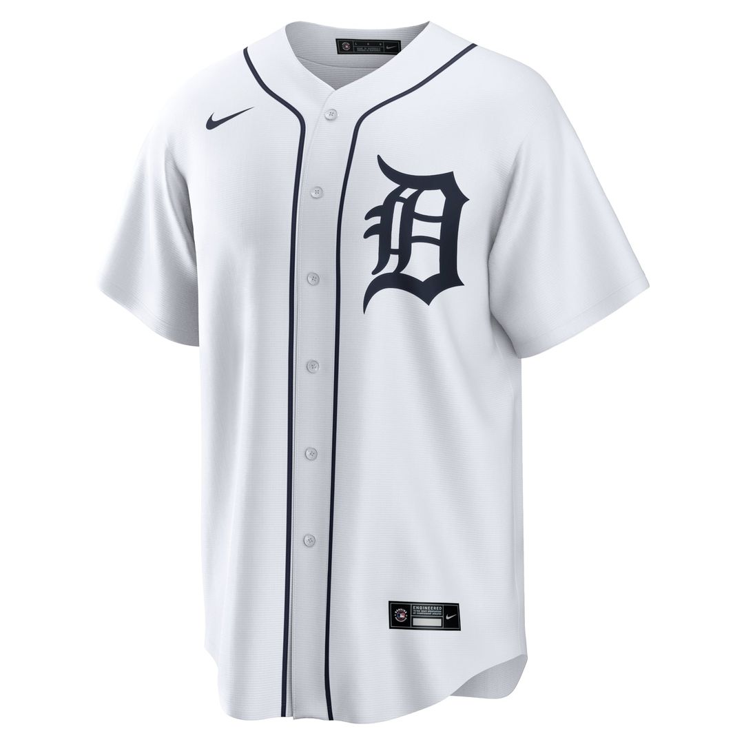 Detroit Tigers Nike White Replica MLB Jersey