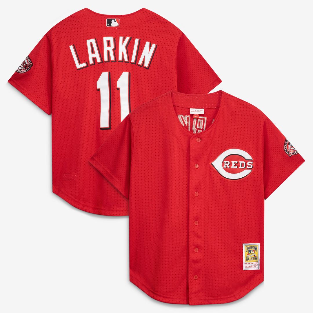 Cincinnati Reds Mitchell & Ness Black MLB Jersey