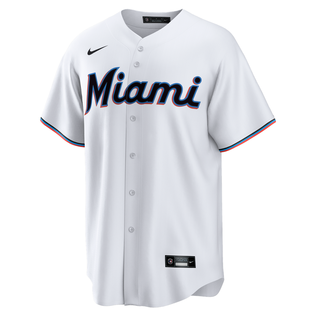 Miami Marlins Nike White Replica MLB Jersey
