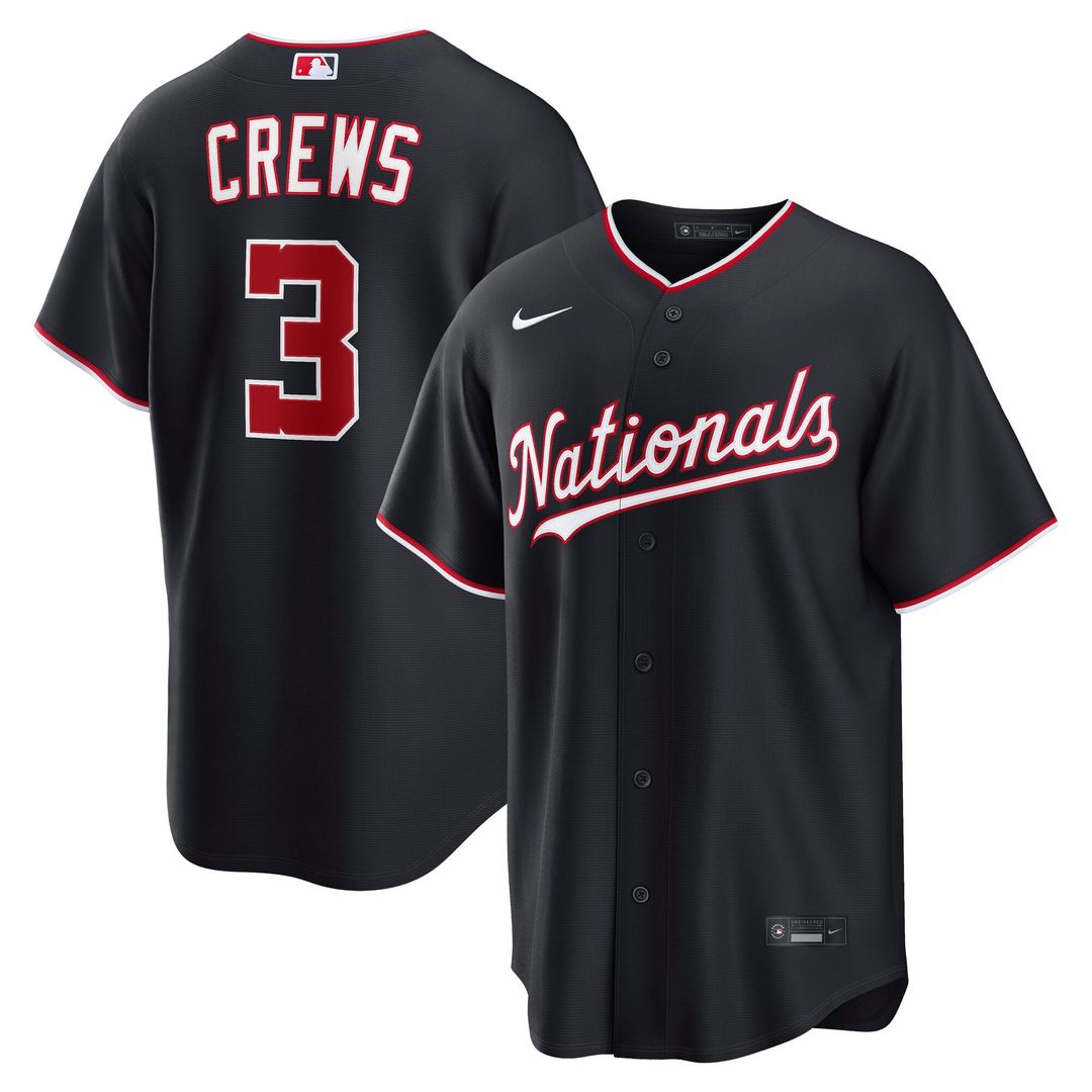 Washington Nationals Nike Navy Replica MLB Jersey