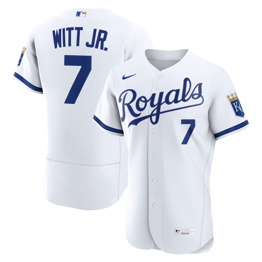 Kansas City Royals Nike White Authentic MLB baseball jersey