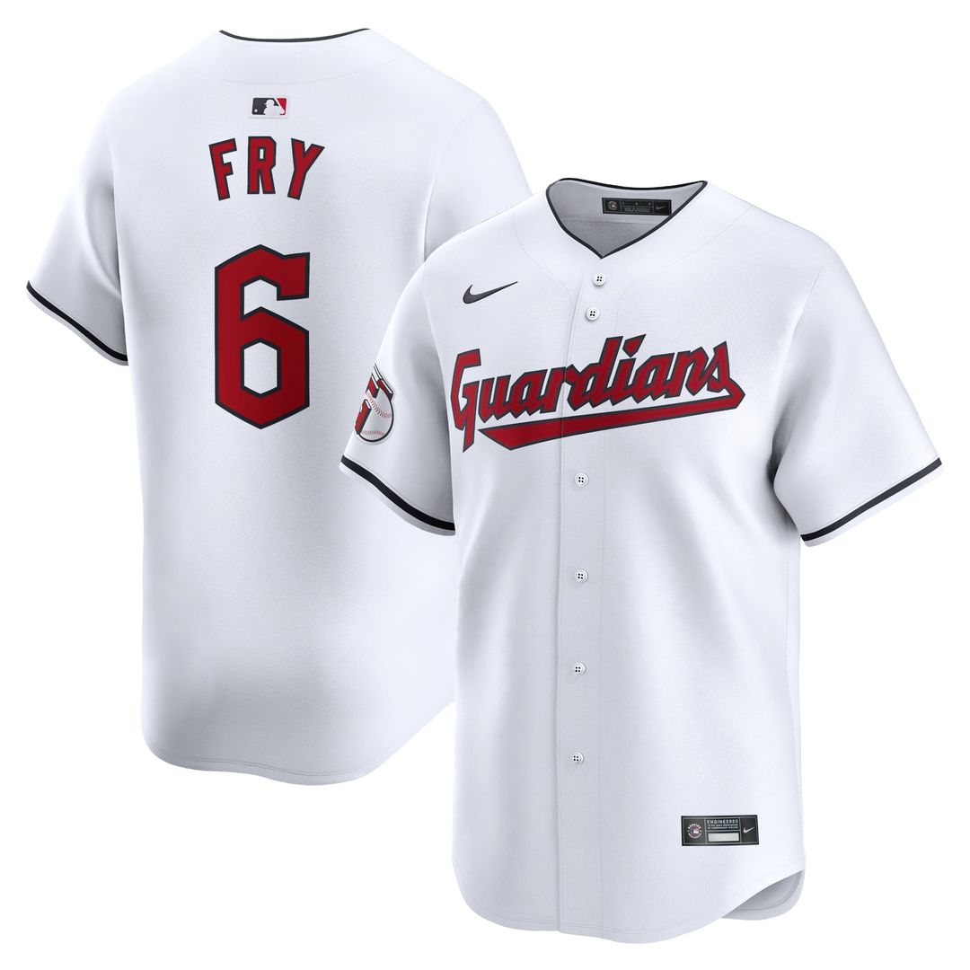 Cleveland Guardians Nike White Authentic MLB baseball jersey
