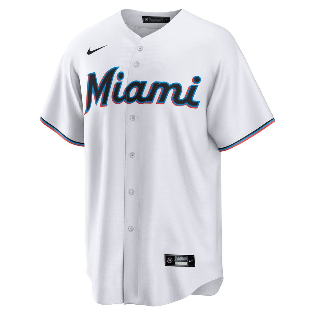 Miami Marlins Nike White Replica MLB Jersey