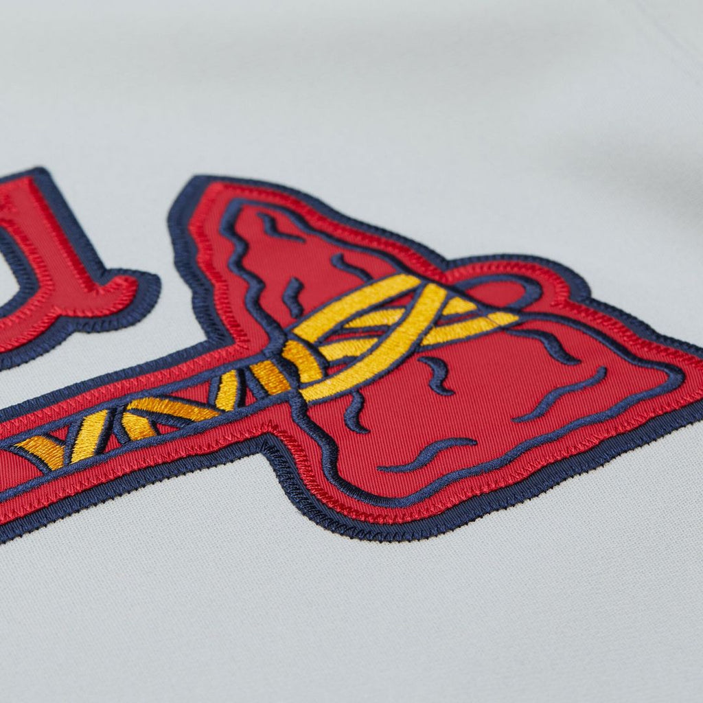 Atlanta Braves Mitchell & Ness Gray Authentic MLB Jersey