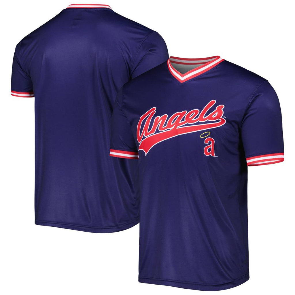 California Angels Stitches Navy MLB baseball jersey