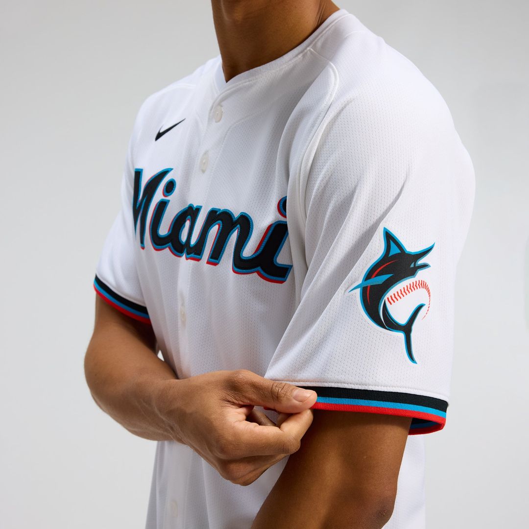 Miami Marlins Nike White Authentic MLB Jersey