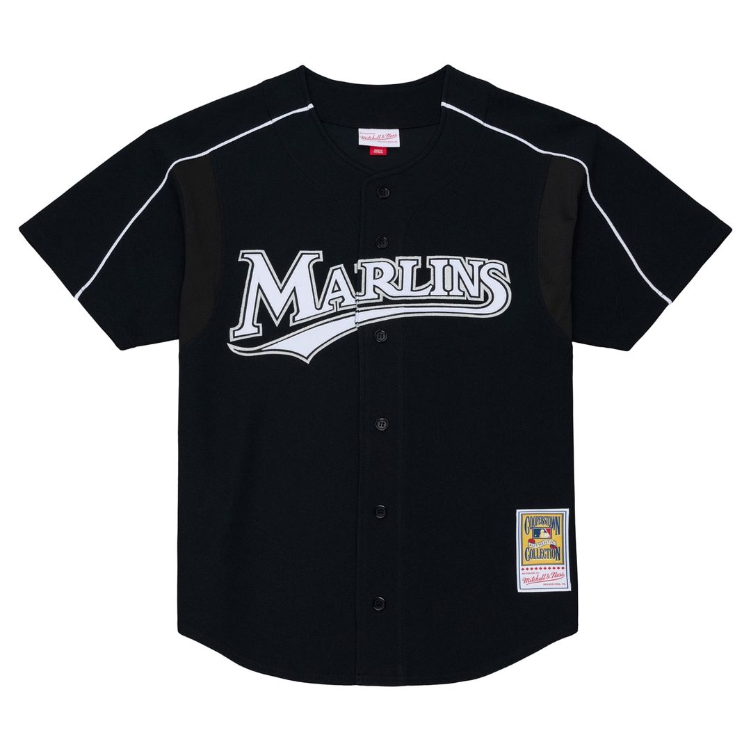 Florida Marlins Mitchell & Ness Black MLB Jersey