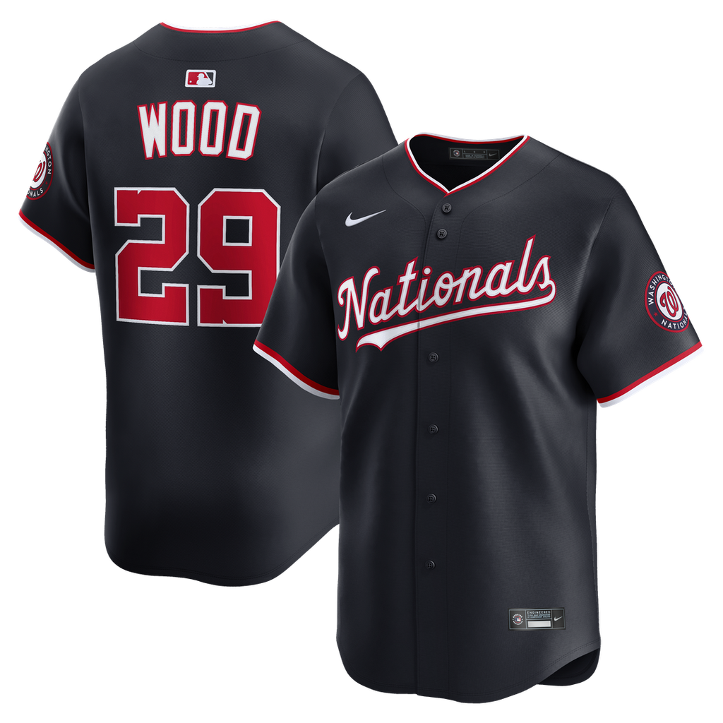 Washington Nationals Nike Navy Authentic MLB baseball jersey