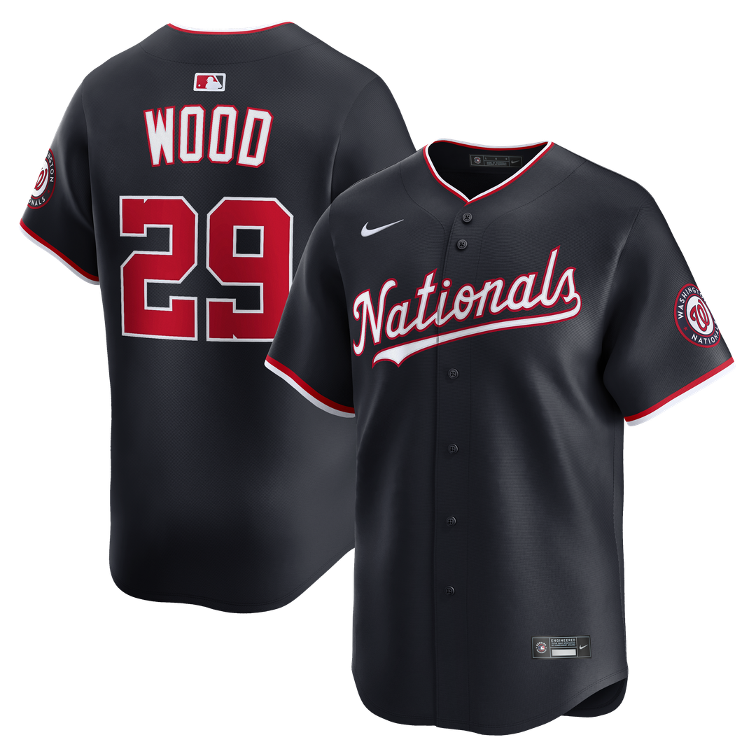 Washington Nationals Nike Navy Authentic MLB baseball jersey