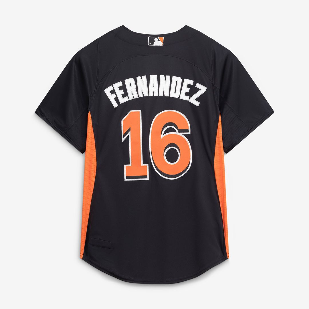 Miami Marlins Mitchell & Ness Black Authentic MLB Jersey