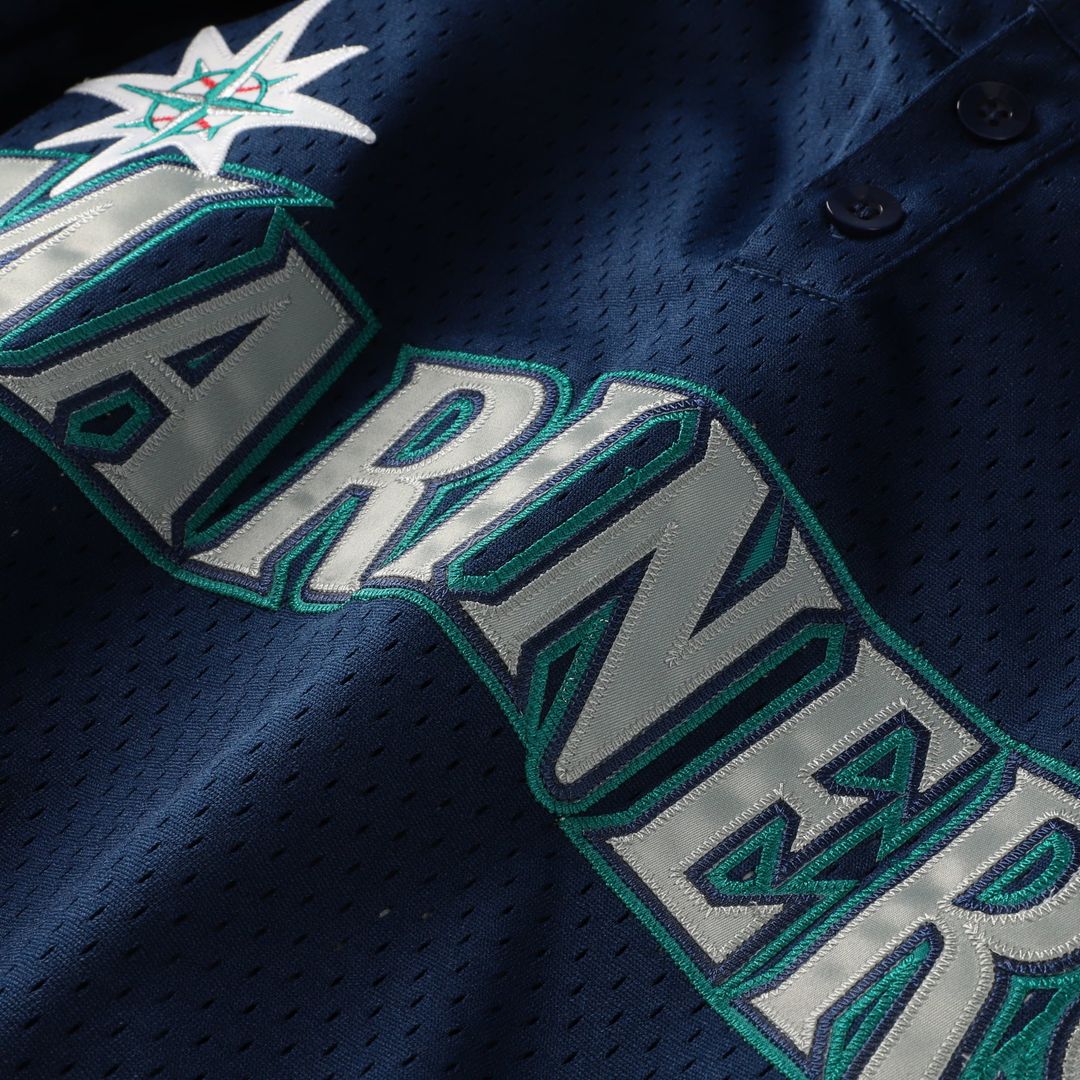 Seattle Mariners Mitchell & Ness Navy Authentic MLB Jersey