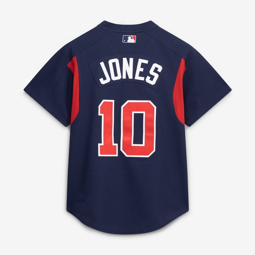 Atlanta Braves Mitchell & Ness Navy Authentic MLB Jersey
