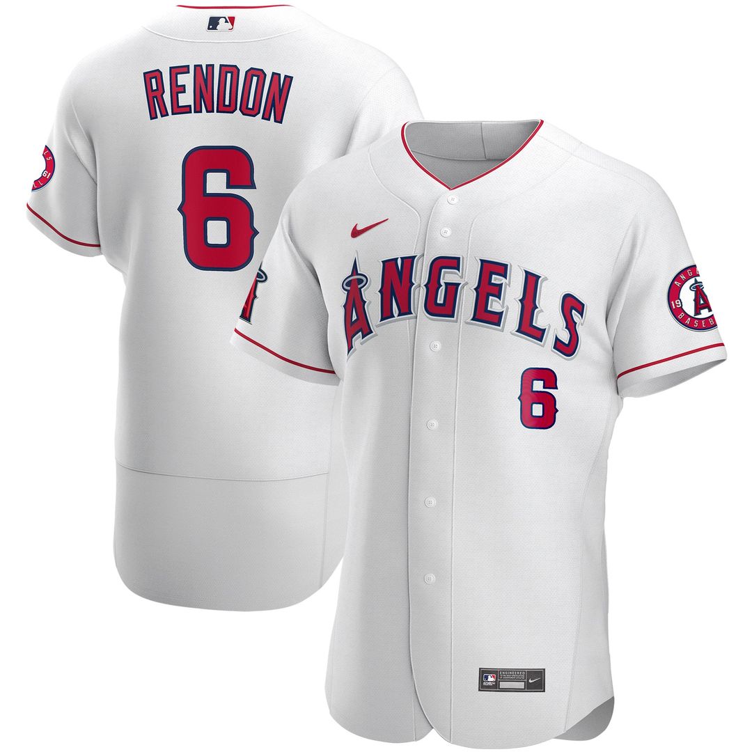 Los Angeles Angels Nike White Authentic MLB baseball jersey