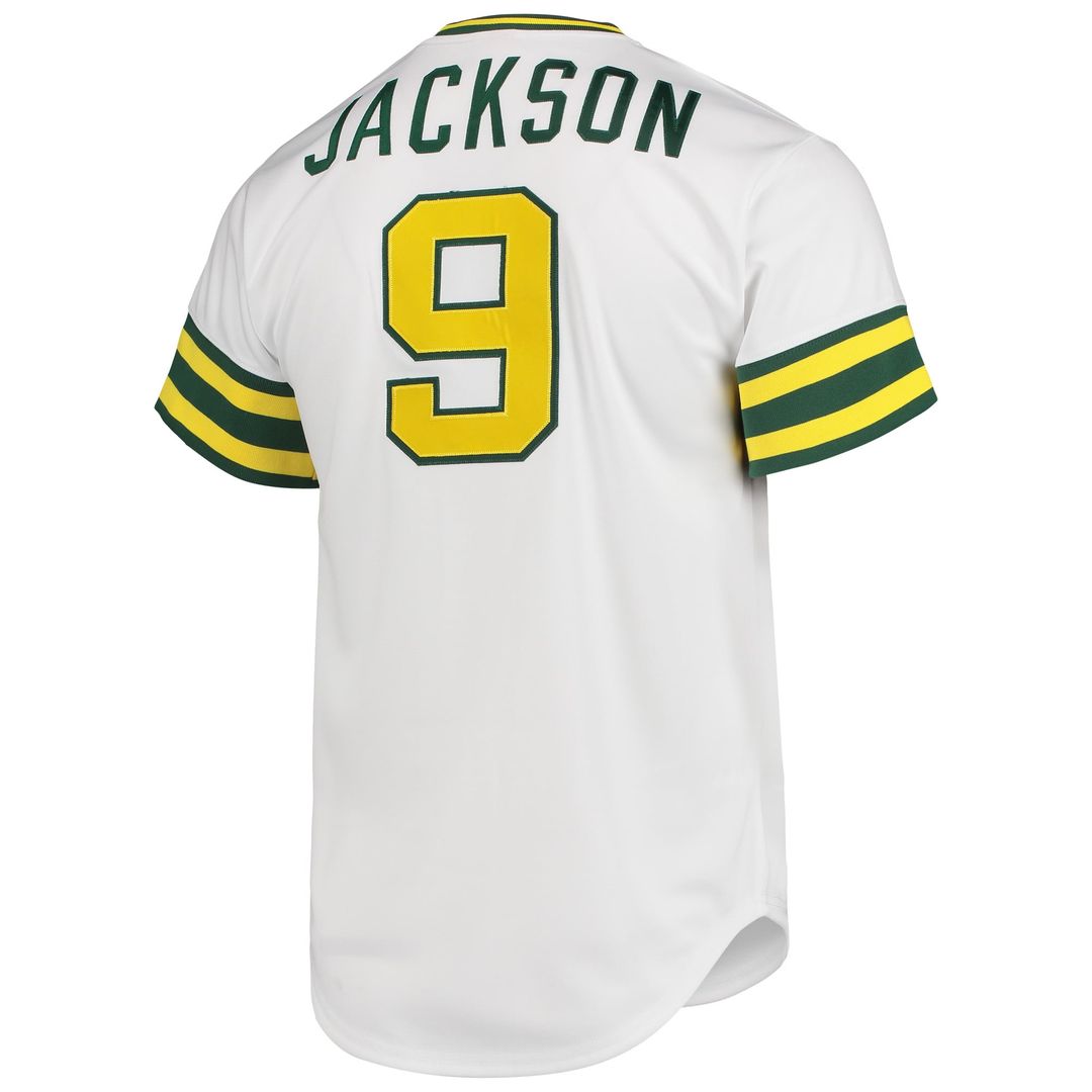 Athletics Mitchell & Ness White Authentic MLB Jersey