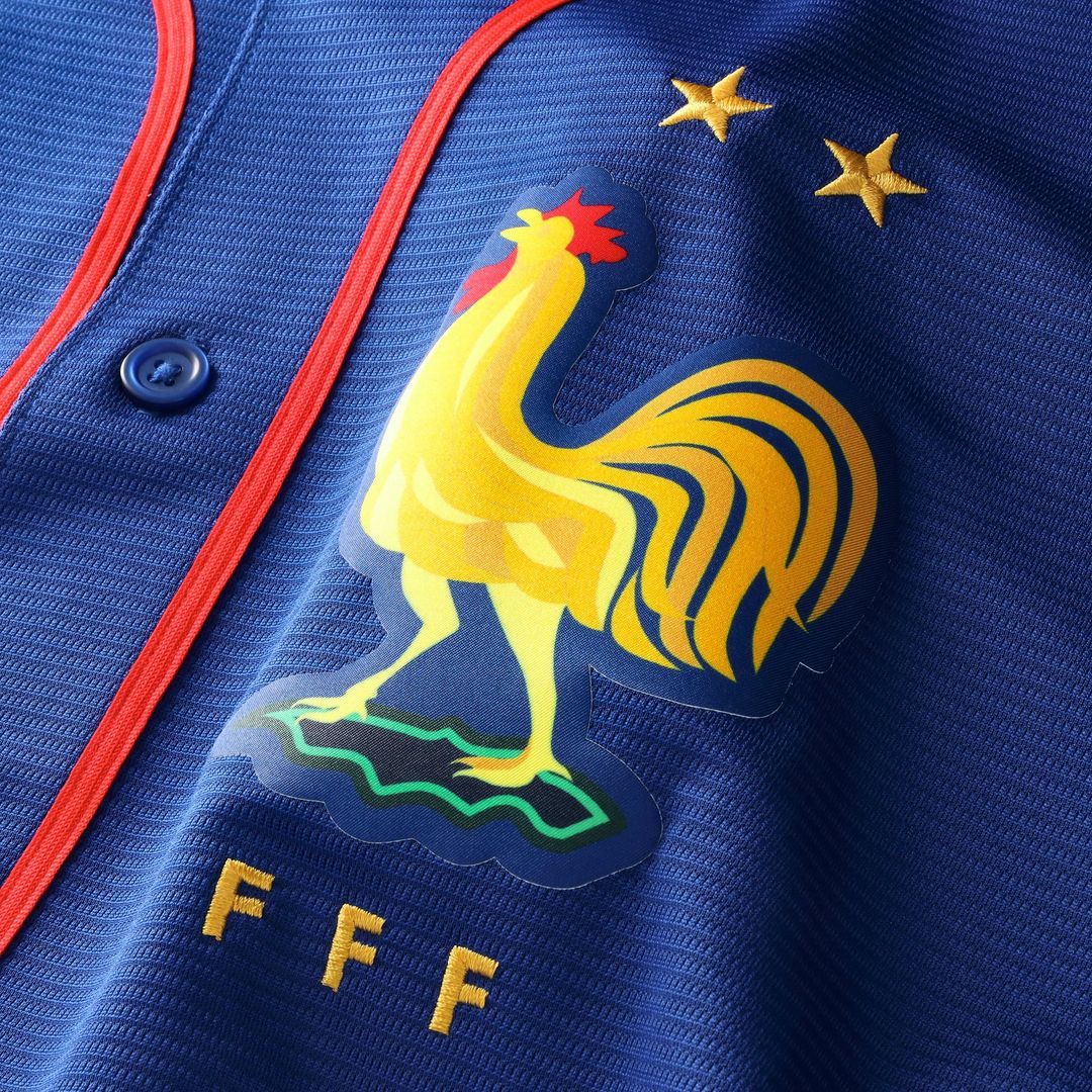 France National Team Nike Blue Replica MLB Jersey