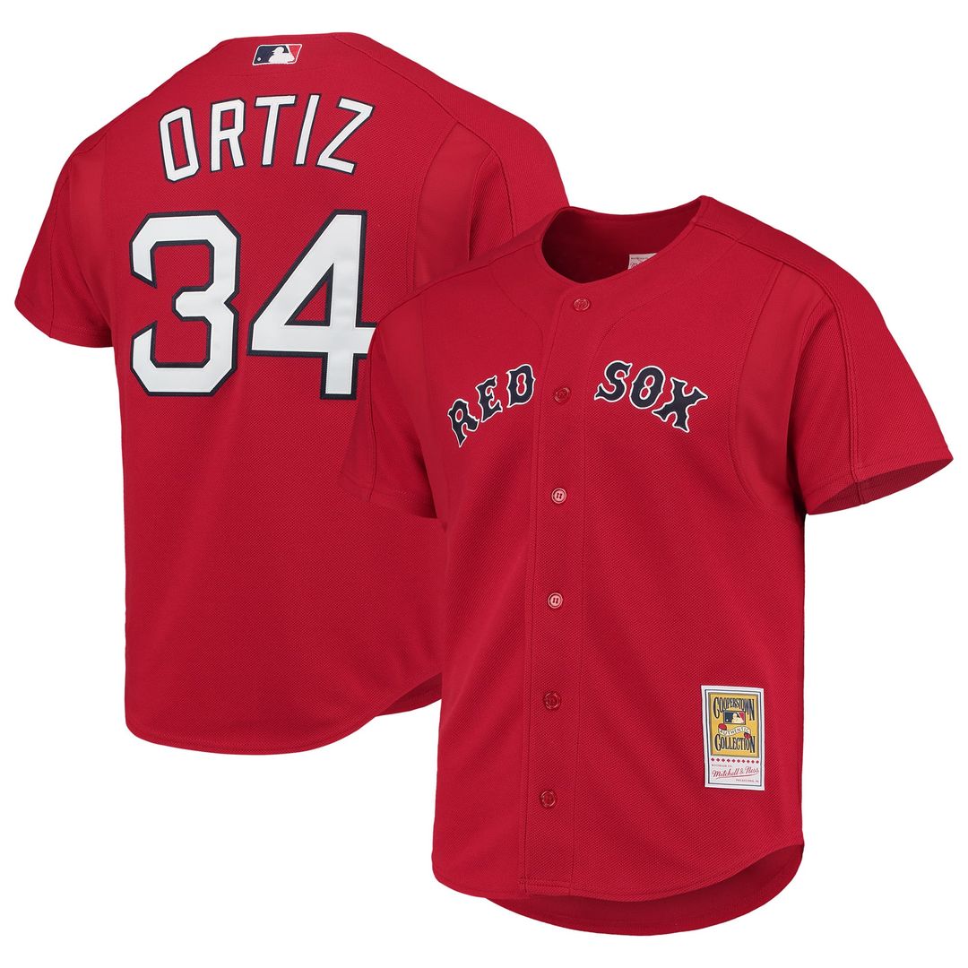 Boston Red Sox Mitchell & Ness Red MLB Jersey