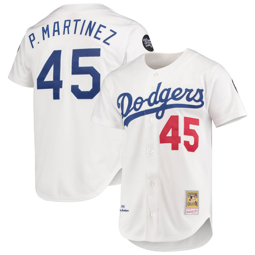 Los Angeles Dodgers Mitchell & Ness White Authentic MLB baseball jersey