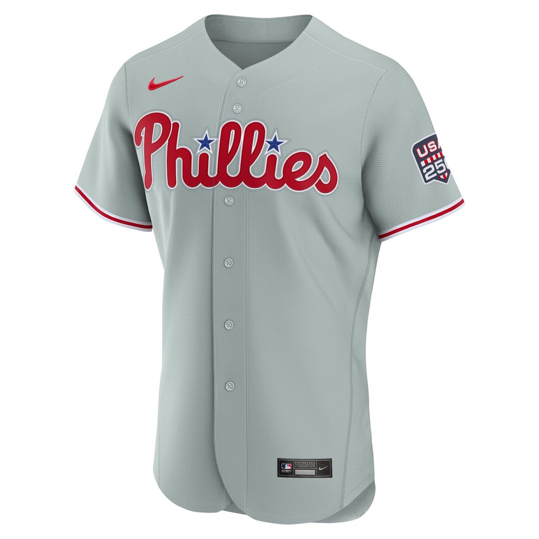 Philadelphia Phillies Nike Gray Authentic MLB Jersey