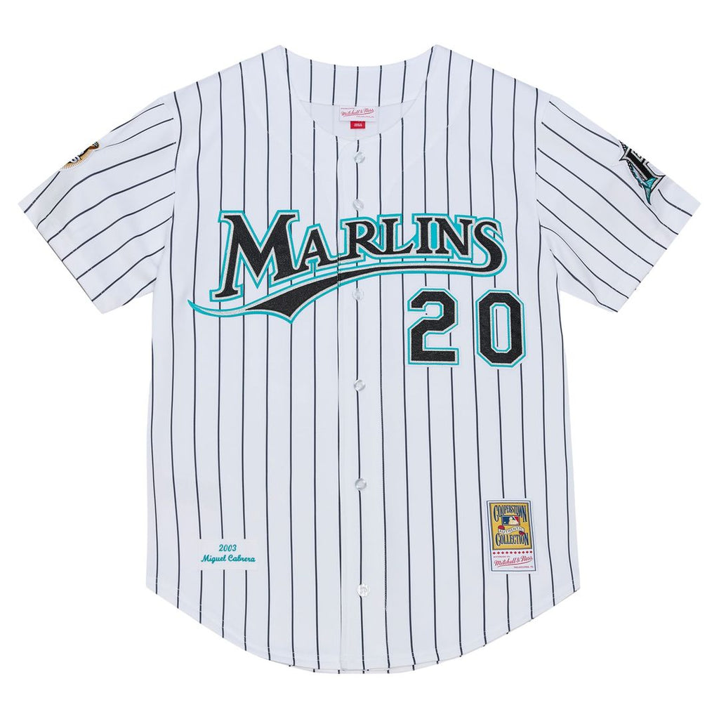 Florida Marlins Mitchell & Ness White Authentic MLB Jersey