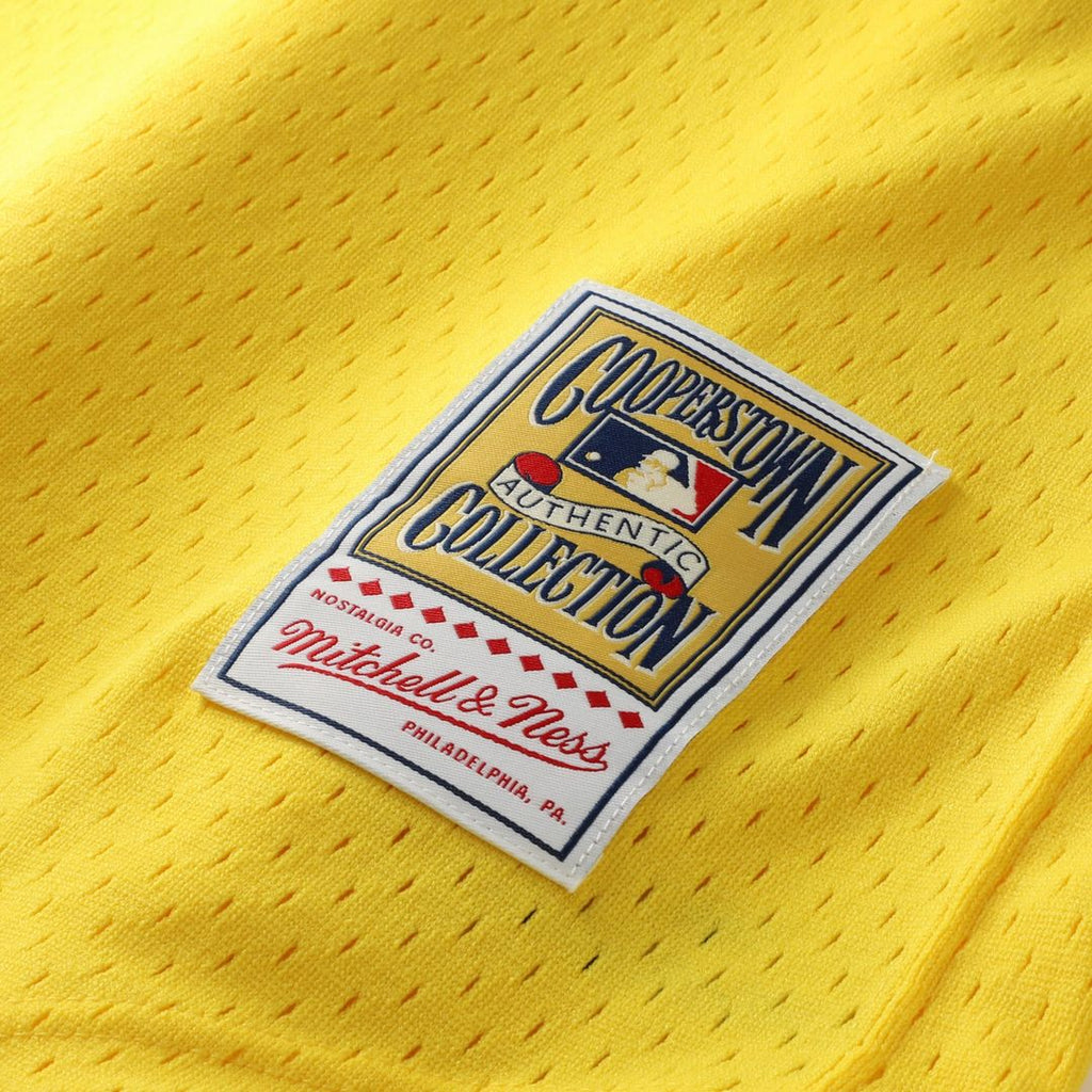 Athletics Mitchell & Ness Yellow Authentic MLB Jersey