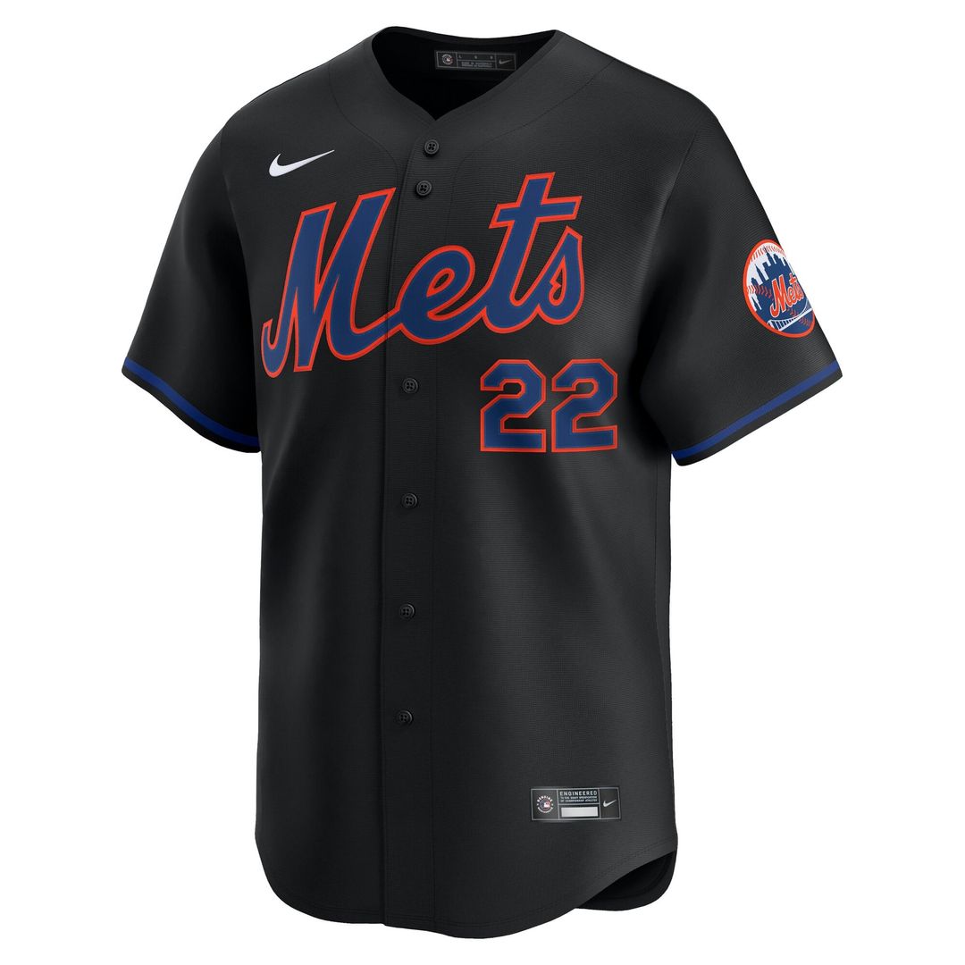 New York Mets Nike Black Authentic MLB Jersey
