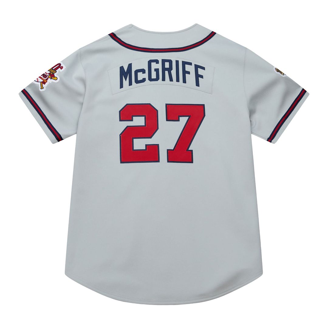 Atlanta Braves Mitchell & Ness Gray Authentic MLB Jersey