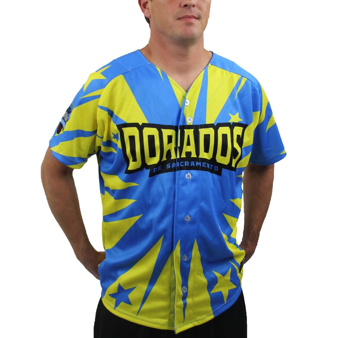 Sacramento River Cats Blue Replica MLB baseball jersey