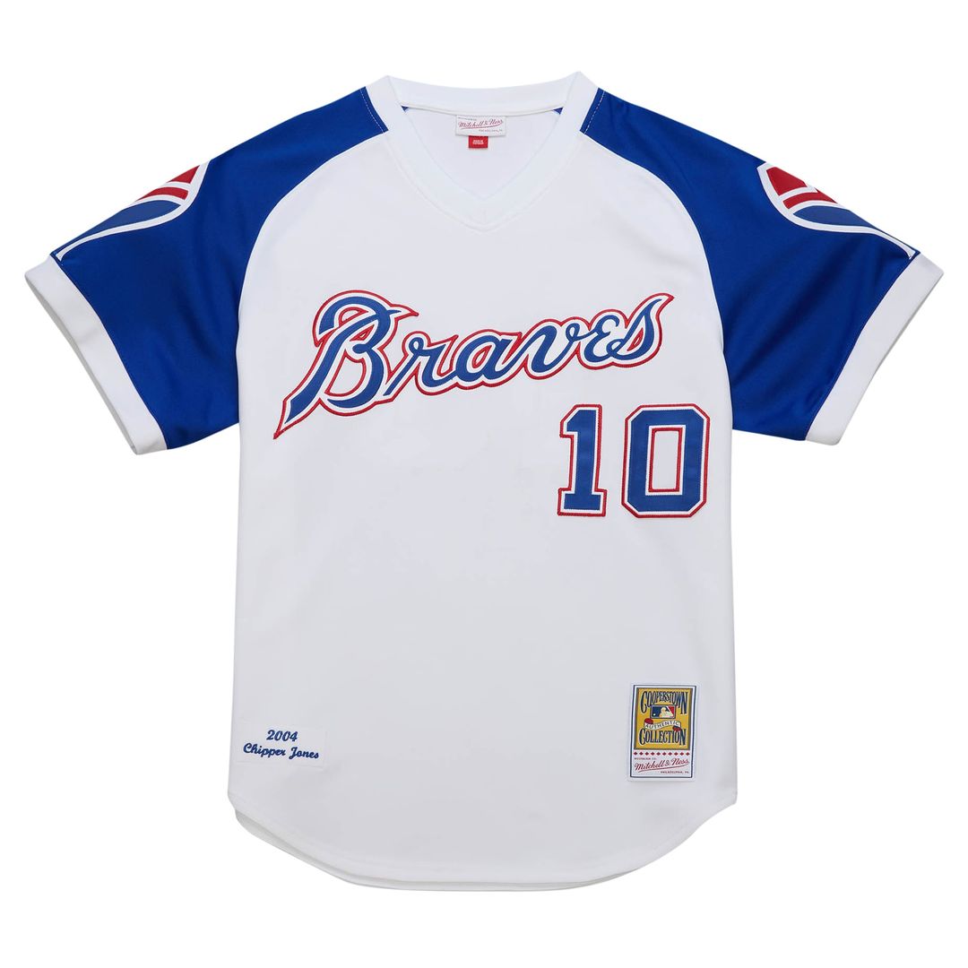 Atlanta Braves Mitchell & Ness White Authentic MLB Jersey