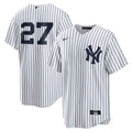 New York Yankees Nike White Replica MLB baseball jersey