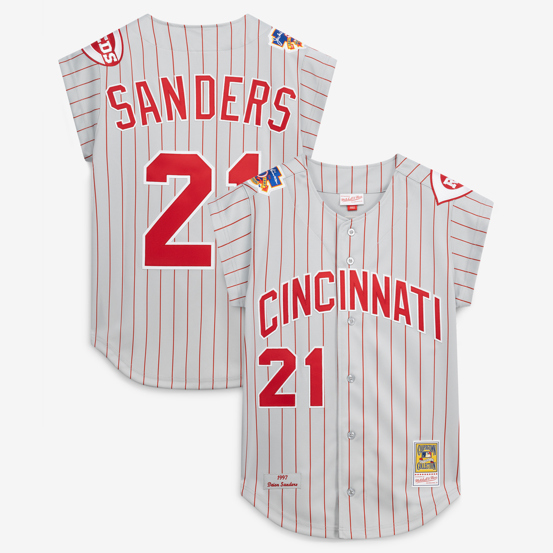 Cincinnati Reds Mitchell & Ness Gray Authentic MLB baseball jersey
