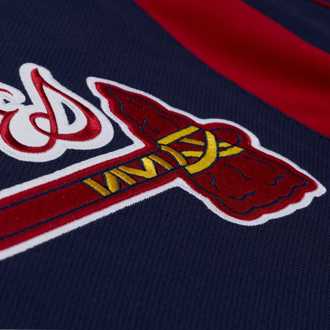 Atlanta Braves Mitchell & Ness Navy Authentic MLB Jersey