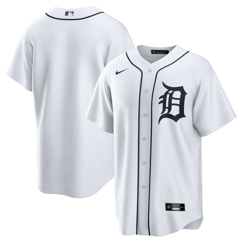 Detroit Tigers Nike White Replica MLB baseball jersey