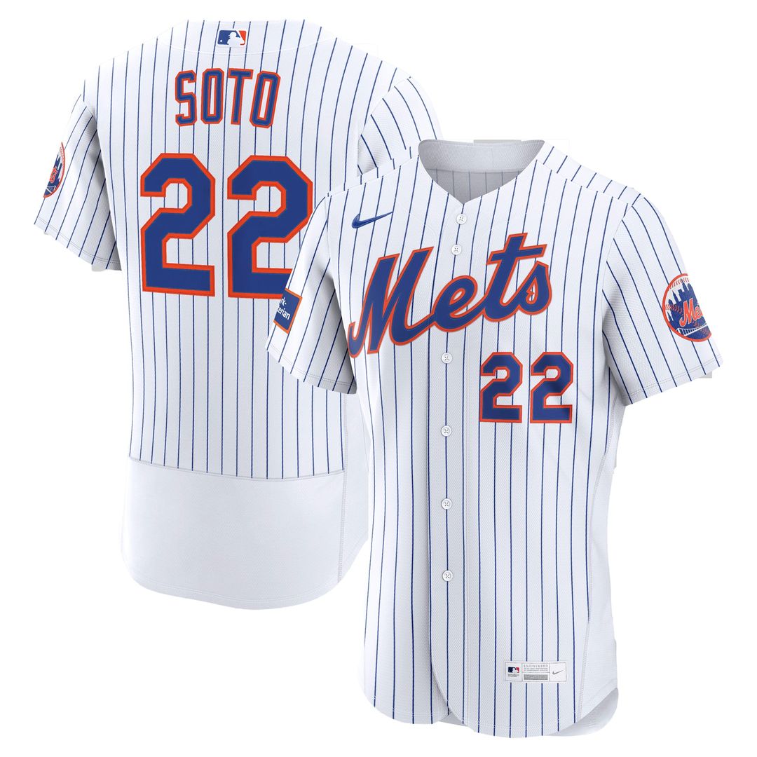 New York Mets Nike White Authentic MLB baseball jersey