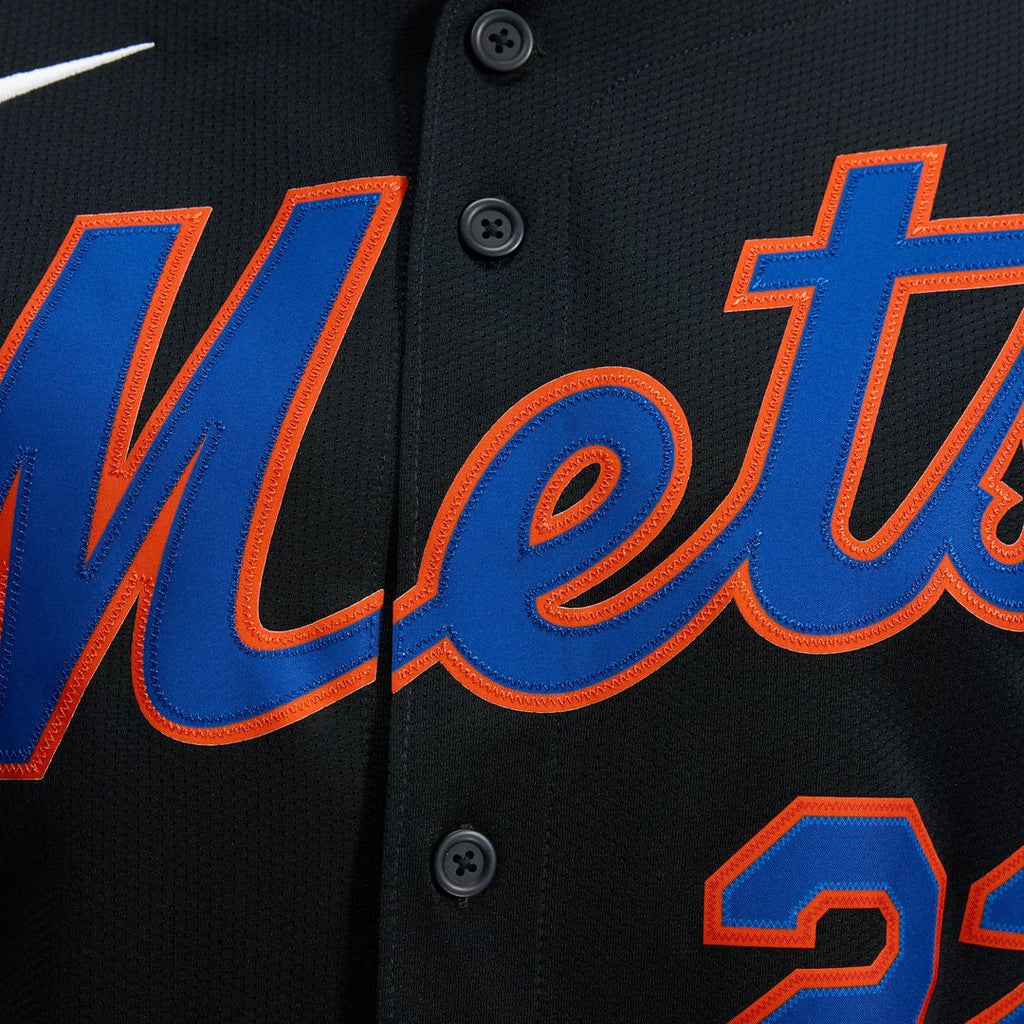 New York Mets Nike Black Authentic MLB Jersey